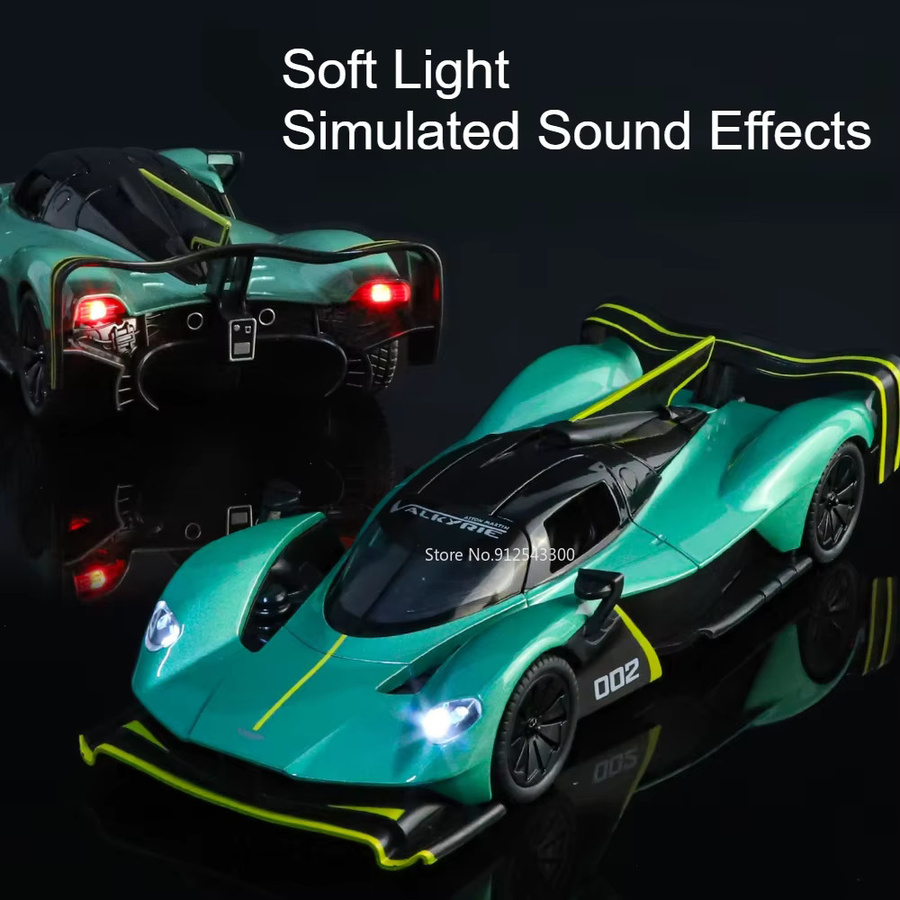 RMZ city Valkyrie GT-R50 Sportwagen-Modell, 1:24, Licht und Sound, Metall - Bild 3