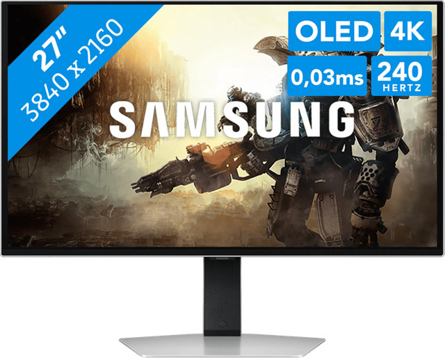 Samsung Odyssey OLED G81SF Gaming-Monitor 27 Zoll 4K UHD 240Hz in Schwarz und Silber - Bild 1