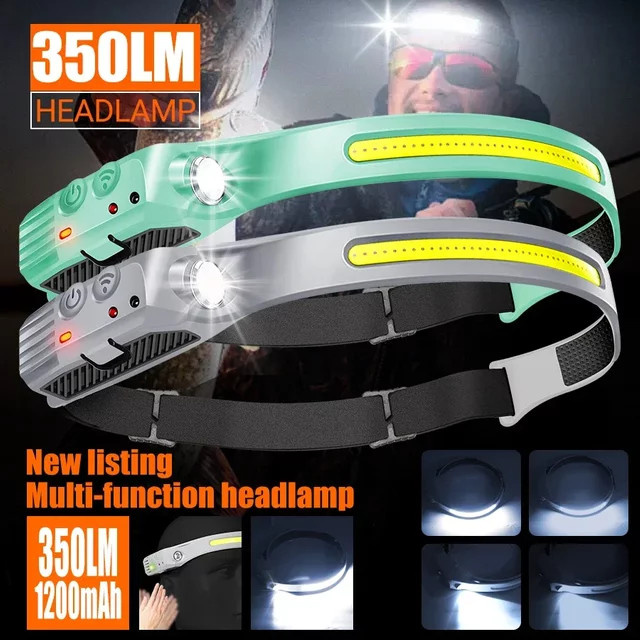 KDULIT LED Flutlicht-Sensor-Scheinwerfer mit 230 Grad Abstrahlwinkel, superhell und wiederaufladbar über USB-C, ideal für Camping, Radfahren und Arbeiten - Bild 1