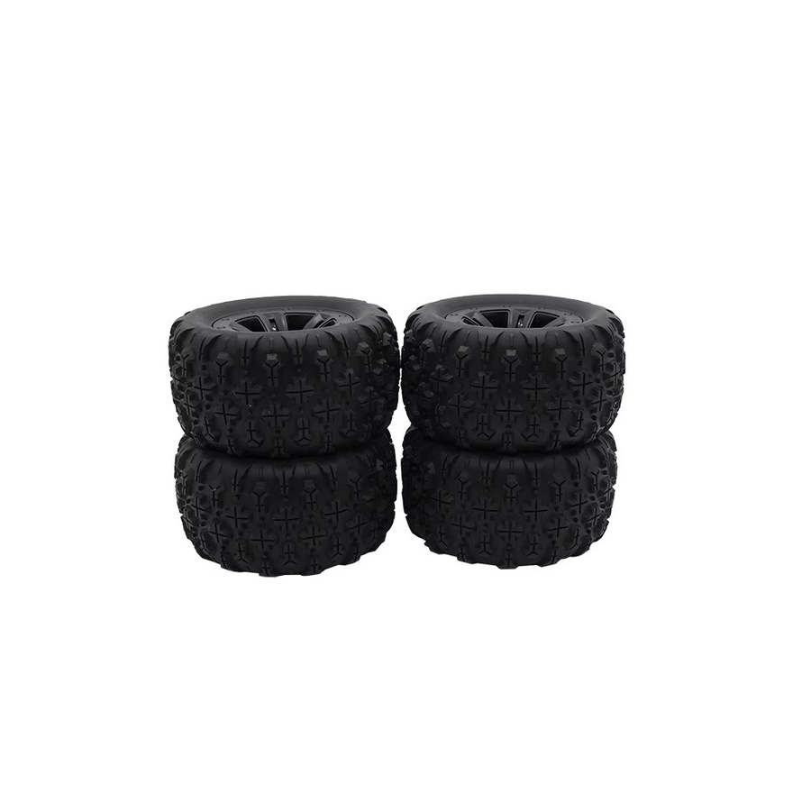 YSIDO Gummireifen für RC Monster Truck, 4-teiliges Set, 85mm, Schwarz - Bild 2