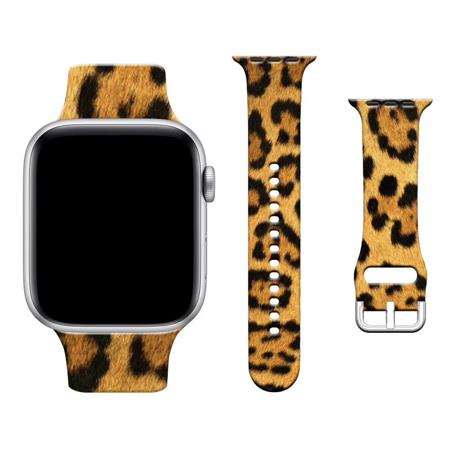 DLIBAND Uhrenarmband Silikon, Leopardenmuster, Bunt, Unisex - Bild 6