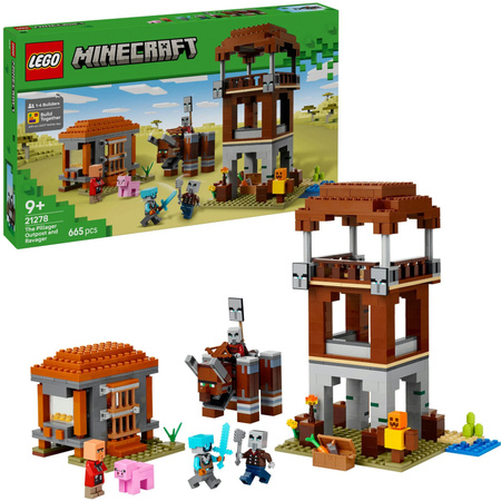 LEGO Minecraft Ein Verwüster am Plünderer-Außenposten Konstruktionsspielzeug