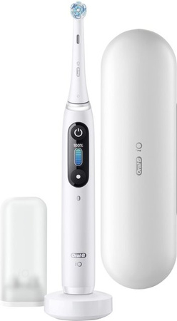 Oral-B iO Series 8N Elektrische Zahnbürste in White Alabaster