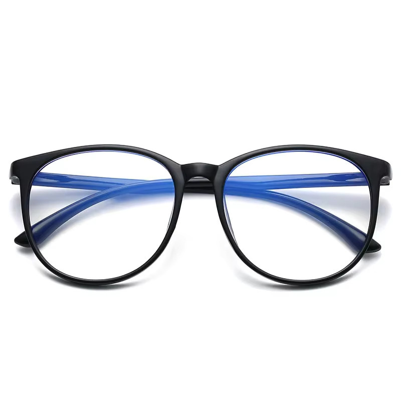 Glazzy Lesebrille, Vollrand, Rund, Kunststoff, Schwarz, Blaulichtfilter - Bild 2