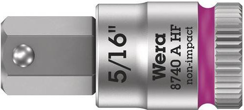 Wera Innen-Sechskant Steckschlüsseleinsatz 5/16 Zoll 1/4 Antrieb in Silber - Bild 1