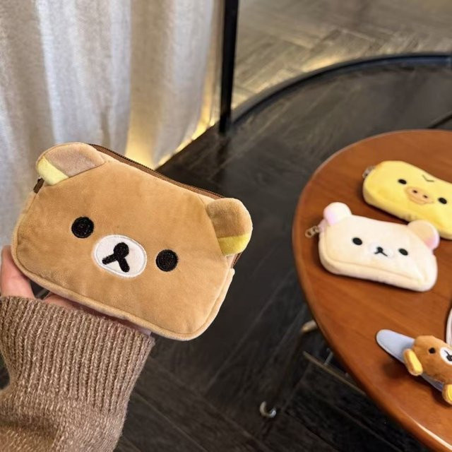 Rilakkuma Kosmetiktasche, Plüsch, Unisex - Bild 1