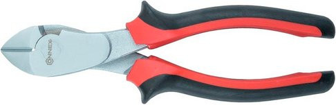 Connex Seitenschneider aus Kunststoff und Metall in Rot, Silber und Schwarz, Länge: 18 cm - Bild 1