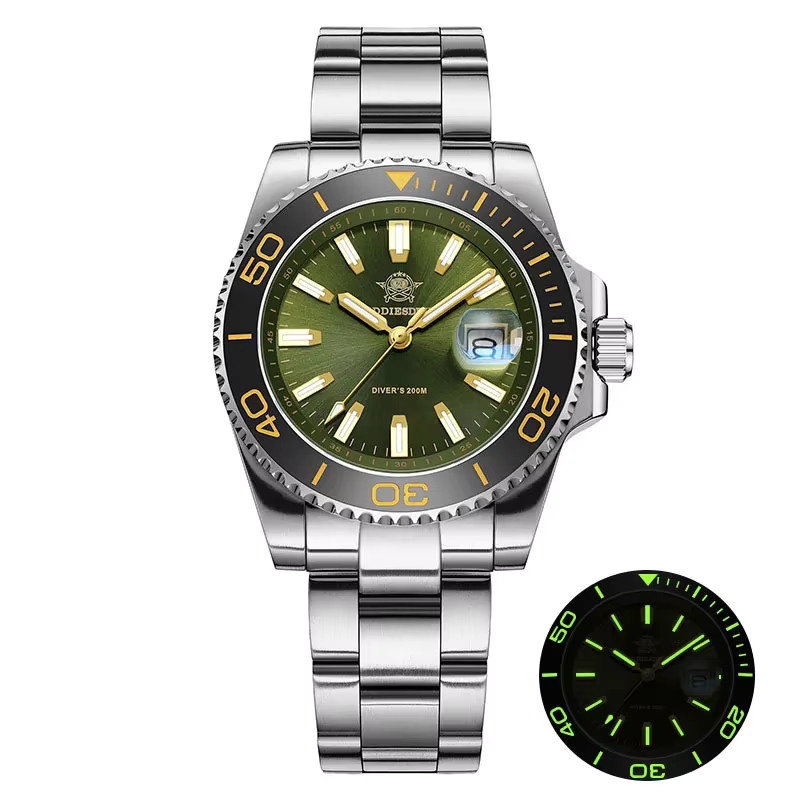 ADDIESDIVE Armbanduhr Edelstahl, Quarz, Schwarz, Herren - Bild 7