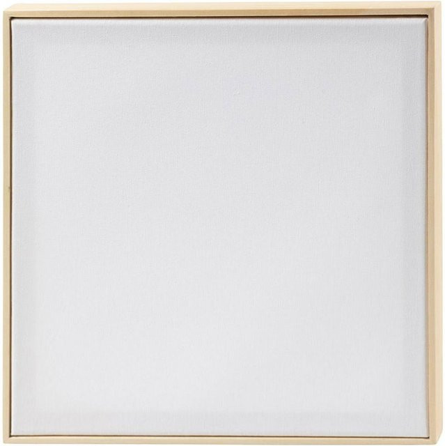 Quadratische Leinwand mit Rahmen von Creativ Company in Weiß, B/H: 30 x 30 cm - Bild 1