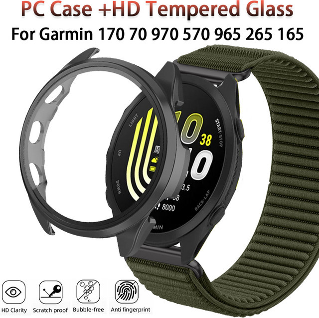 Garmin Uhrenzubehör, Gehäuse mit Glas, Edelstahl, Schwarz - Bild 1