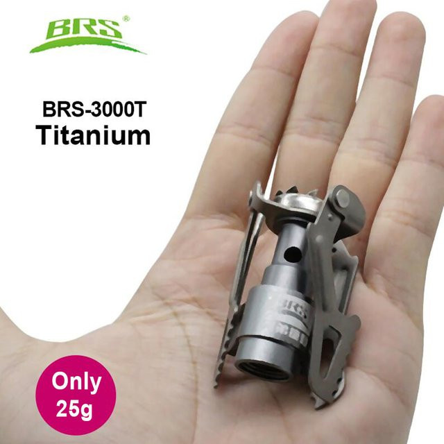BRS Outdoor Gasherd BRS-3000T Tragbarer Mini Titan Camping Gasbrenner in Silber - Bild 1