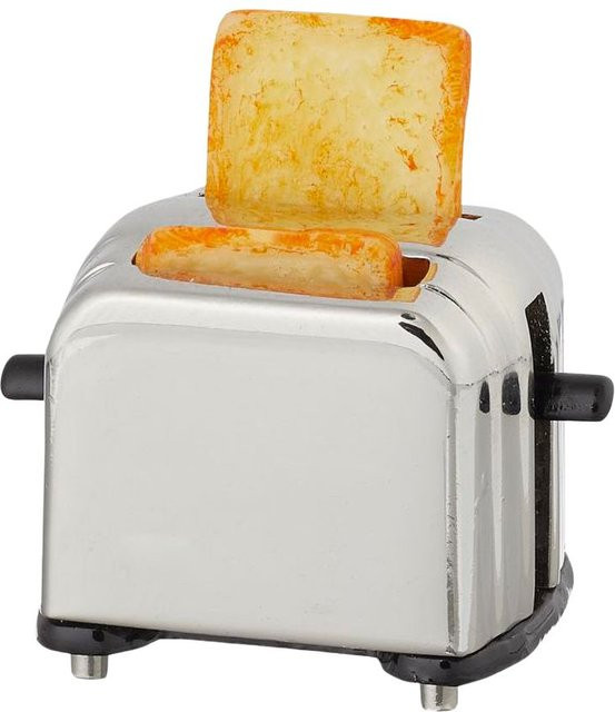 HobbyFun Miniatur Toaster Silber Kunststoff Metall - Bild 1