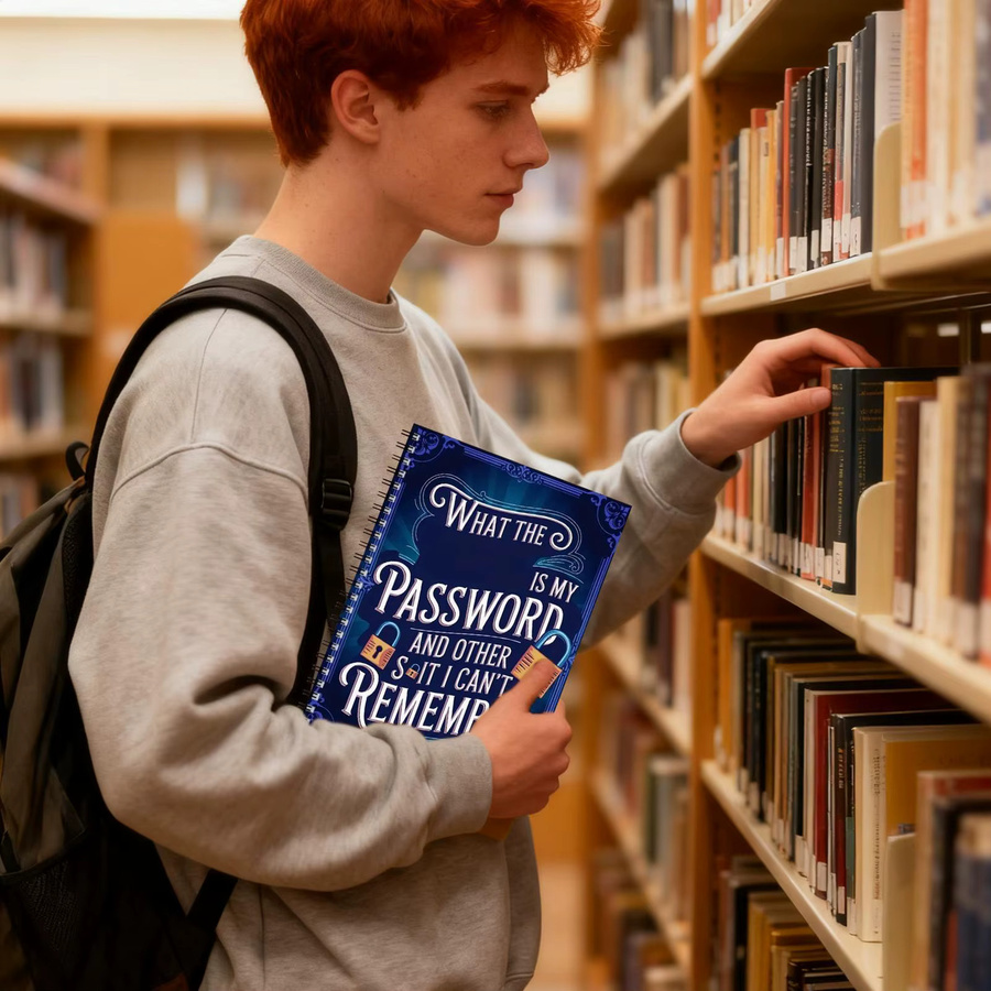 Passwortbuch und Organizer für Internetkonten und Websites in Blau - Bild 3