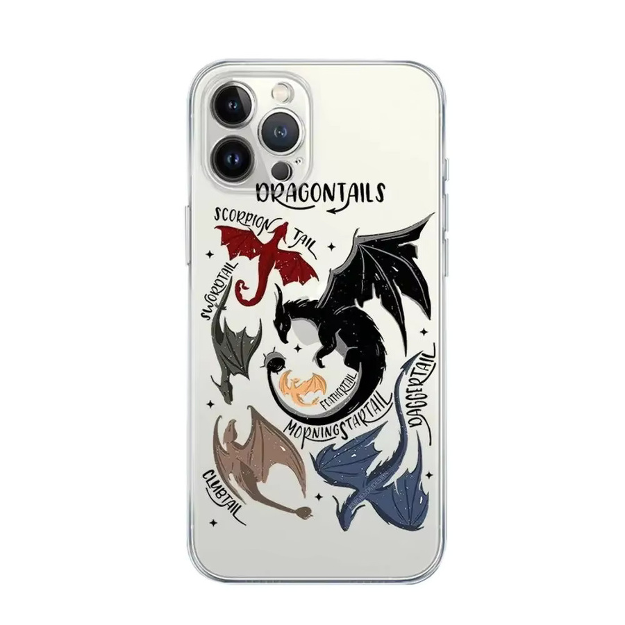 Dragon F-Fourth Wings Handyhülle für iPhone 17 16 15 14 13 12 11 Pro Max Plus Mini XR XS SE 8 7 6S - Bild 3