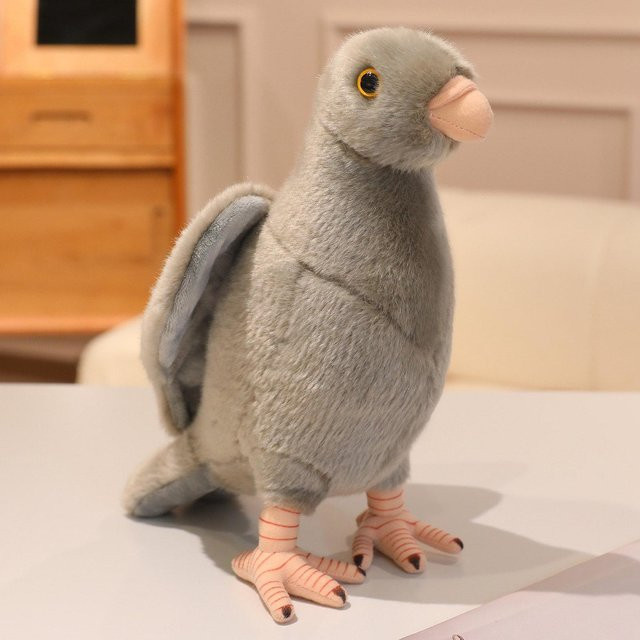 Yiran toy Simulations-Tauben-Plüschtier, Stofftier, 30cm, grau - Bild 1