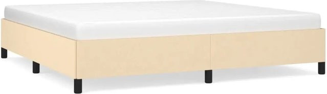 vidaXL Bettgestell modern in Beige mit Stoffbezug B/T/H: 200 x 200 x 35 cm - Bild 1
