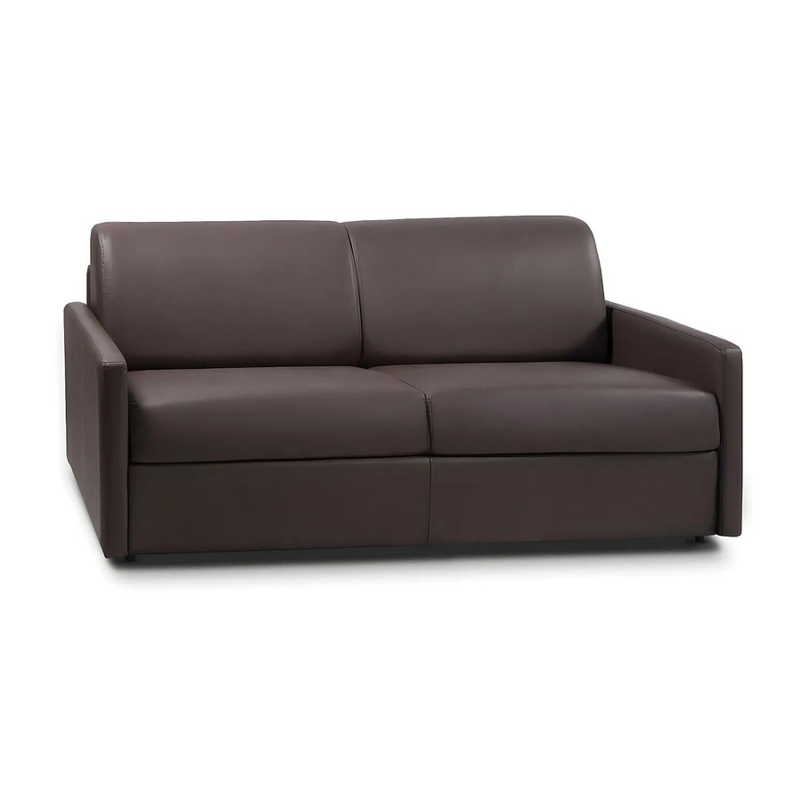 Schlafsofa Calife von Vente-unique in Braun mit Kunstlederbezug, Breite: 170 cm - Bild 2