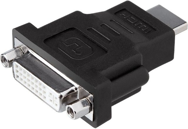 HDMI auf DVI-I Adapter in Schwarz für hohe Auflösung - Bild 1