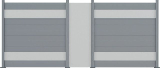 ZacAlu Aluverbund Zierblech Silbergrau B: 178,5 cm, H: 20,6 cm - Bild 1