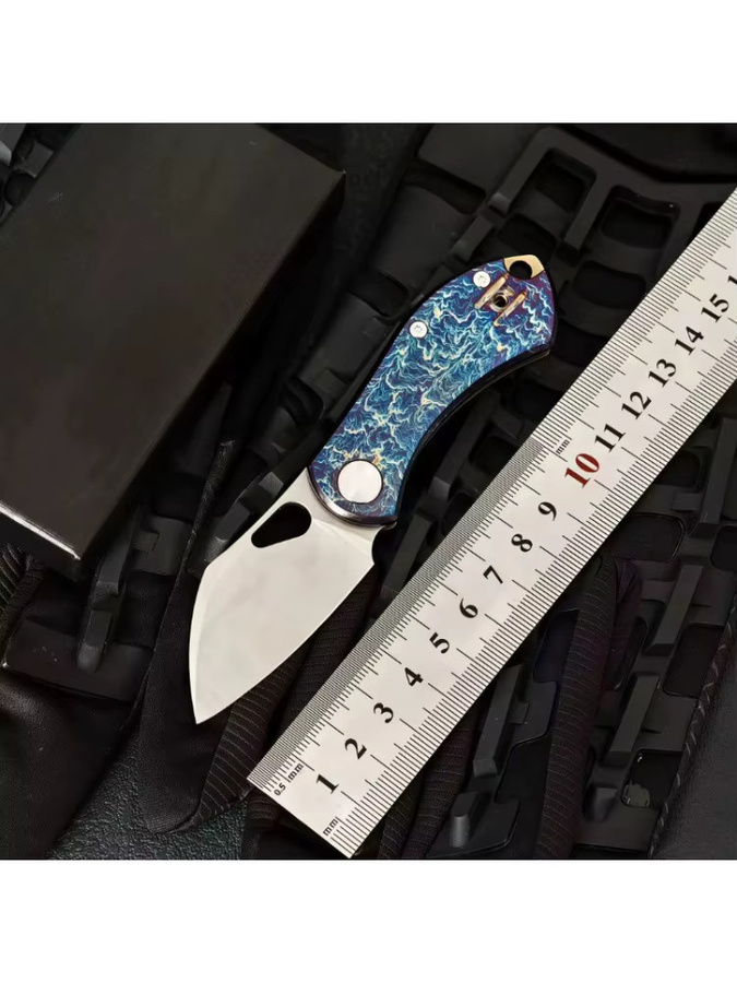 MINI N690 Klappmesser als vielseitiges EDC-Mehrzweckmesser für Outdoor, Camping und Jagd in Multicolor - Bild 5