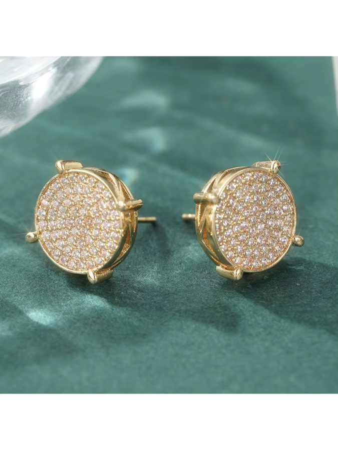 YoYo Ohrstecker, Gold, Zirkonia, Damen - Bild 3