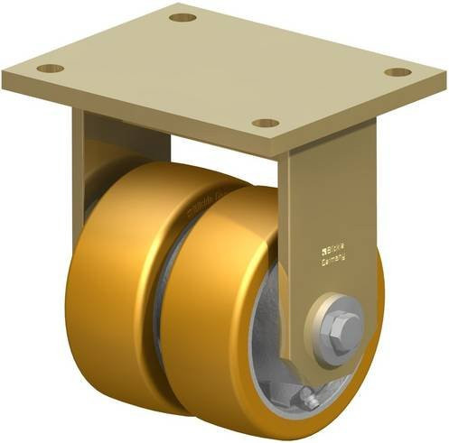 Blickle Doppel-Bockrolle BSD-GTH 127K aus Stahl mit 125 mm Rad-Durchmesser und 1250 kg Tragfähigkeit - Bild 1