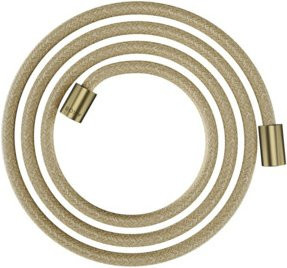 Hansgrohe Textilbrauseschlauch 2000 mit Anti-Kink und Anti-Twist Funktion, Farbe Brushed Brass/Gold, Anschluss 1/2" - Bild 1