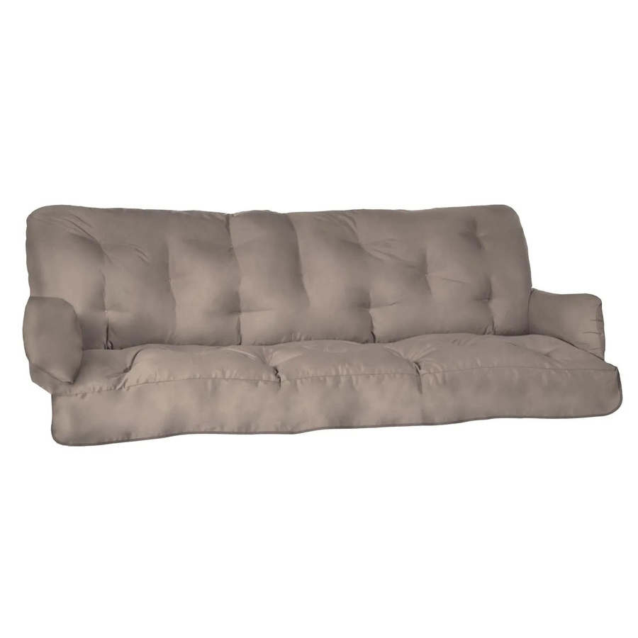 Beautissu Sitzkissen für Hollywoodschaukel Flair in Beige, B/T/H: 180 x 50 x 8 cm - Bild 2