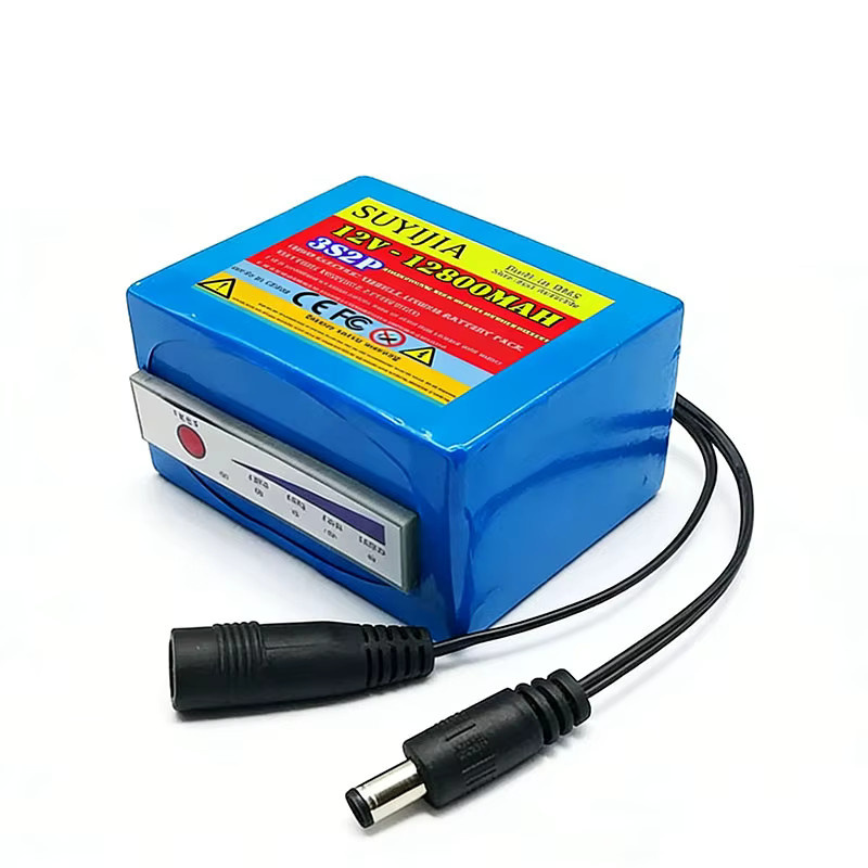 SUYIJIA Li-Ion Akku 12V 12800mAh 3s2p für Fischfinder und Unterwasser-Angelkameras, Blau - Bild 2