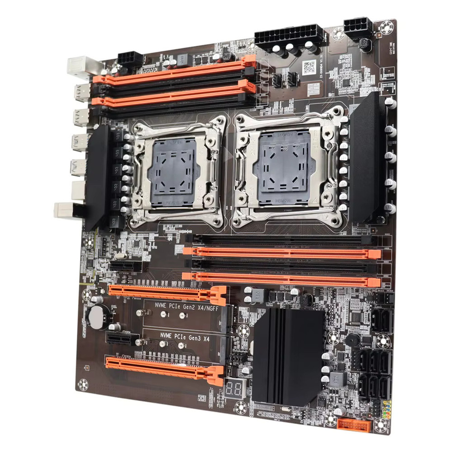 T.F.SKYWINDINTL X99 Dual-CPU Motherboard E-ATX in Schwarz mit Unterstützung für Xeon Prozessoren, LGA 2011 V3, DDR4 und M.2 NVMe Slot - Bild 3