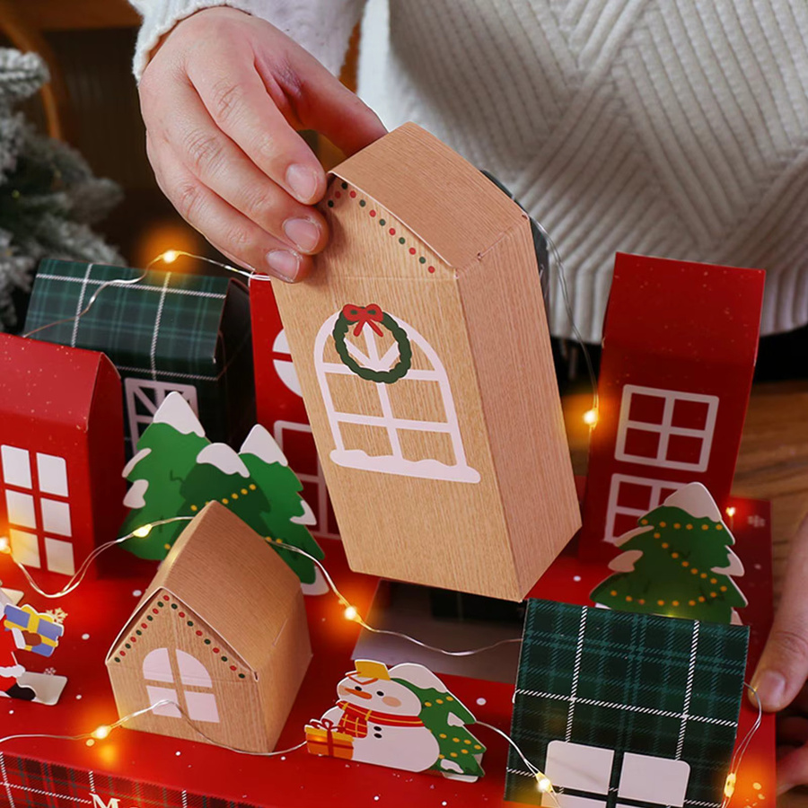 Befüllbare Adventskalenderboxen mit 24 Schubladen in Multicolour für DIY-Geschenke und Schokoladensnacks - Bild 4