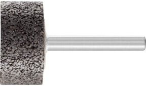 PFERD TOOLS INOX EDGE Schleifstift Zylinder für Edelstahl, Farbe: Grau, Durchmesser: 32 mm, Höhe: 16 mm, Schaft-Durchmesser: 6 mm, Körnung A24 - Bild 1