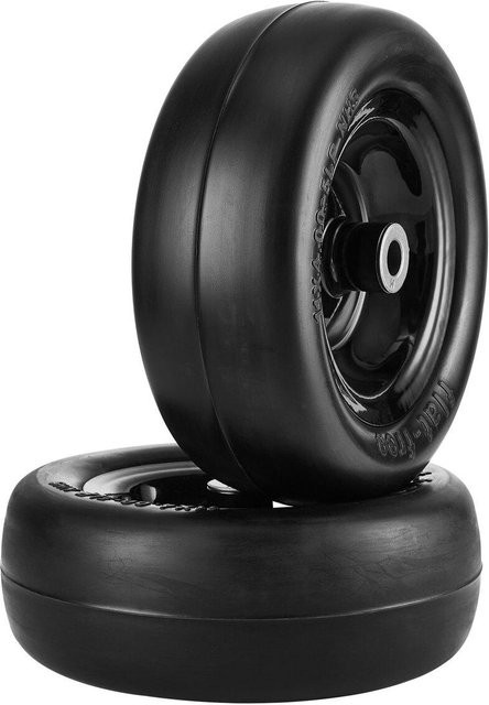 Buying Solutions MB Rasenmäherreifen mit Felge 11x4-7, 2er-Pack pannensichere schlauchlose Traktorreifen aus PU in Schwarz, Nabenabstand: 8,6 cm, Buchsensgröße: 1,9 cm - Bild 1