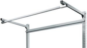 Manuflex Laufschiene für Werkbanksystem PROFI, Farbe Silber, Breite: 200 cm - Bild 1