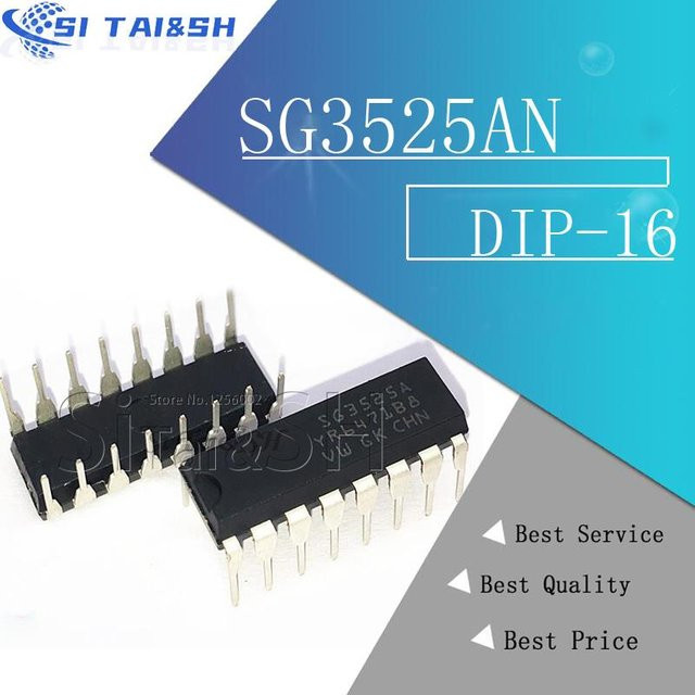 Si Tai&SH SG3525AN DIP16 PWM-Steuerung IC Set, 10 Stück, Schwarz - Bild 1