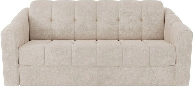 Schlafsofa Darielo Vente-unique Beige mit Stoffbezug B/T/H: 210 x 160 x 85 cm - Bild 1