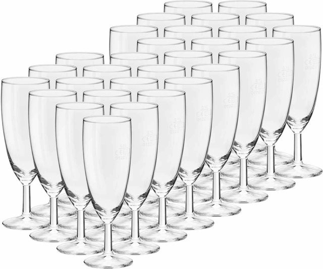 Van Well Sektgläser Royalty transparent 30er Set mit 0,1 l Füllmenge - Bild 1