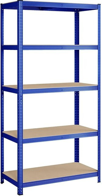 Songmics Lagerregal aus Stahl in Blau, B/T/H: 100 x 50 x 200 cm - Bild 1