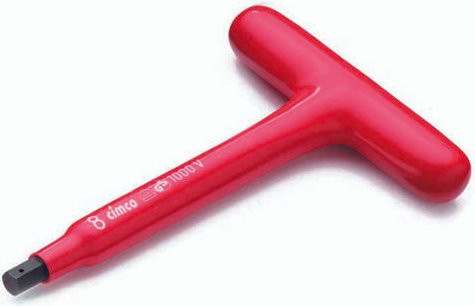 Cimco VDE Innen-Sechskantschraubendreher aus Chrom-Vanadium in Rot mit Schlüsselweite 6 mm - Bild 1