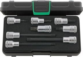 Stahlwille Schraubendrehereinsatz Satz 1/2 Zoll (12,5 mm) 8-teilig in Silber - Bild 1