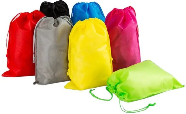 StoBag Vliesbeutel mit Kordelzug als wiederverwendbare Aufbewahrungstasche für Schuhe und Kleidung, Multicolor, B: 35,0 cm, H: 25,0 cm - Bild 1