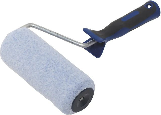 LUX-TOOLS Multifil-Roller mit rutschfestem 2K-Softgriff in Schwarz-Blau, Durchmesser: 18 cm - Bild 1