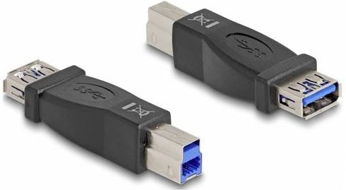 Delock USB Adapter 65179 USB-A Stecker auf USB-A Buchse, Schwarz - Bild 1