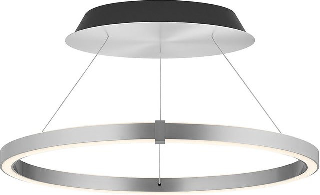 Bankamp Line Ring 7808 LED-Deckenleuchte aus Aluminium in Silber und Weiß, dimmbar mit Casambi und dim2warm Technologie (2200K - 2700K) - Bild 1