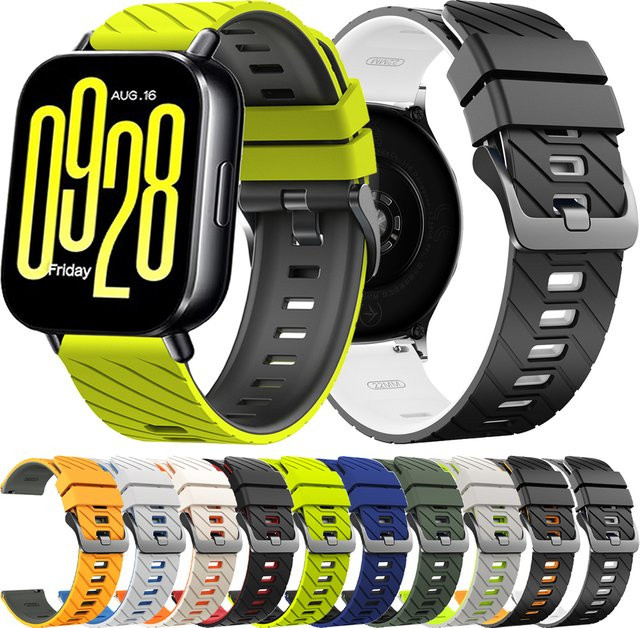 Uhrenarmband Silikon, Bunt, Unisex, 22 mm - Bild 1