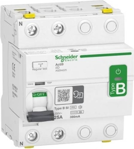 Schneider Electric A9Z64225 Fehlerstrom-Schutzschalter RCD allstromsensitiv Typ B 25A 0,3A in Weiß - Bild 1