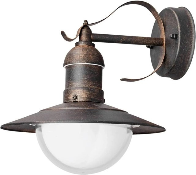 Lindby LED Außenwandleuchte Clea in Kupfer aus Edelstahl, modern und spritzwassergeschützt IP44, 1-flammig - Bild 1