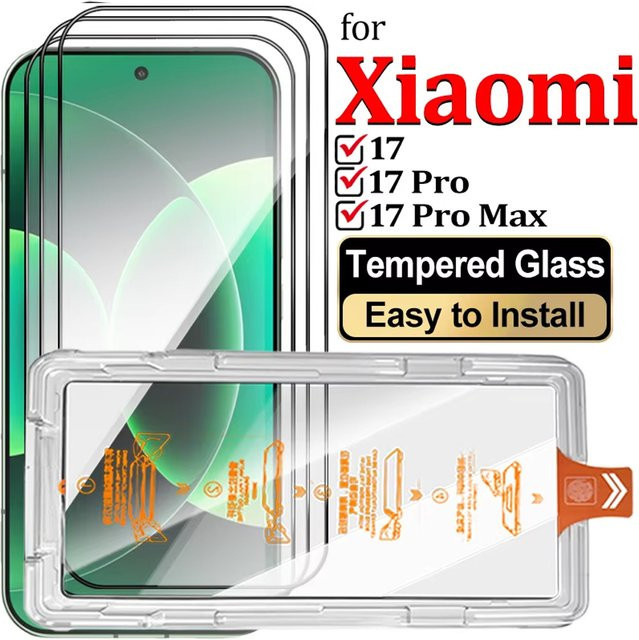 3er-Set gehärtetes Glas Display Schutzfolie für Xiaomi Modelle, transparent - Bild 1