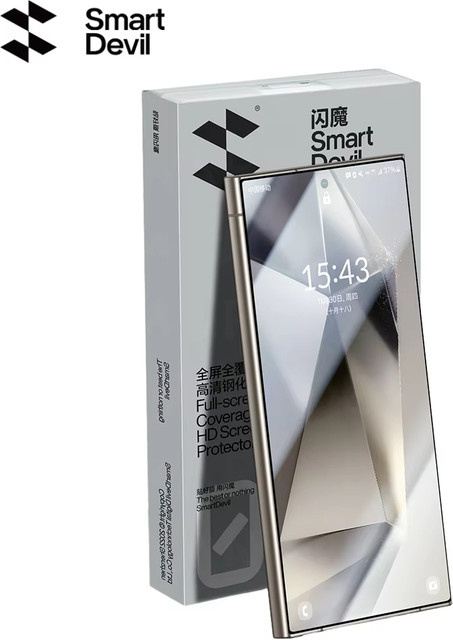 SmartDevil Gehärtetes Glas Displayschutzfolie für Samsung S26 Ultra, S25 Ultra und S24 Ultra, Transparent, Vollständige Abdeckung, Anti-Fingerabdruck, HD Klarheit - Bild 1