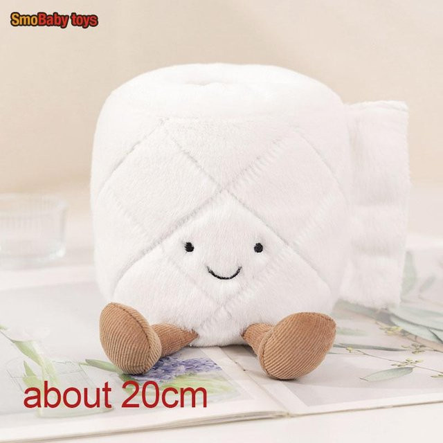 Yiran Health & Beauty Kacke Stoffpuppe, Plüsch / Textil, Weiß - Bild 1